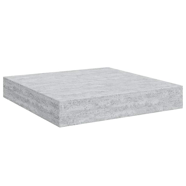 Betongraue Schweberegale, 2er-Set