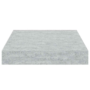 Betongraue Schweberegale, 2er-Set