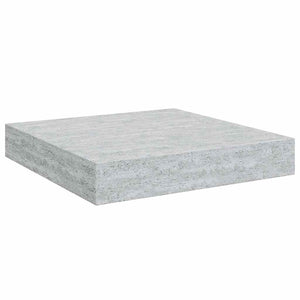Betongraue Schweberegale, 4er-Set