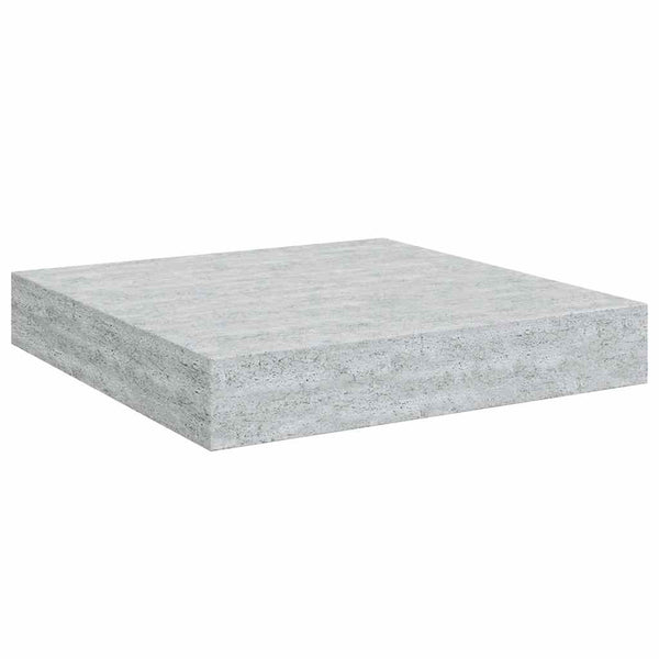Betongraue Schweberegale, 4er-Set