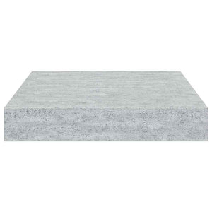 Betongraue Schweberegale, 4er-Set