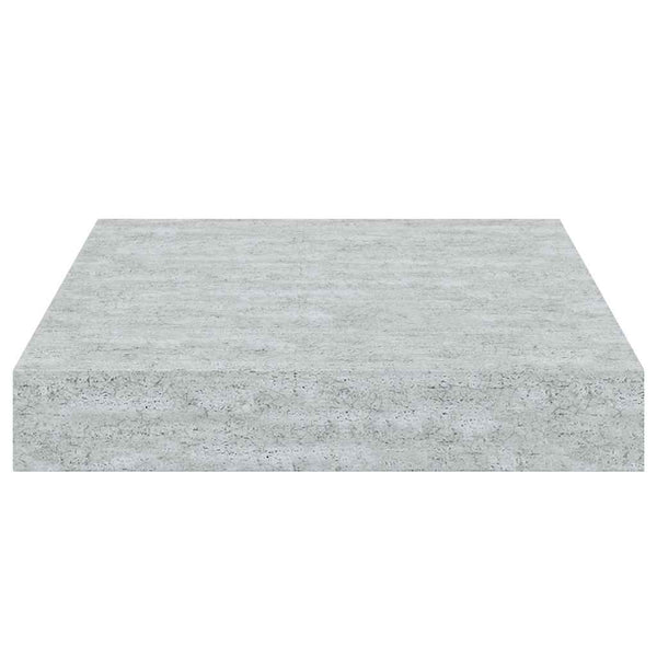 Betongraue Schweberegale, 4er-Set