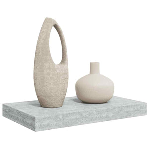 Betongraues Schweberegal, 40 cm