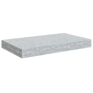 Betongraue Schweberegale, 2er-Set