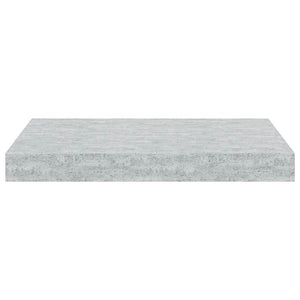 Betongraue Schweberegale, 2er-Set