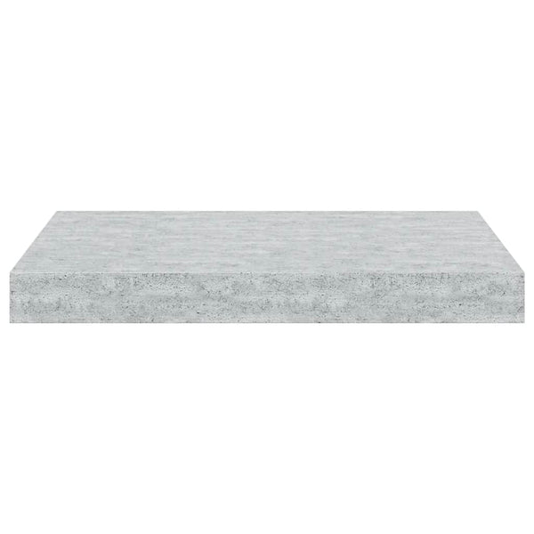 Betongraue Schweberegale, 2er-Set