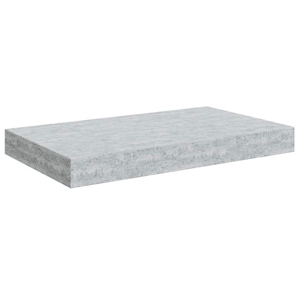 Betongraue Schweberegale, 4er-Set