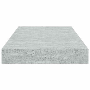 Betongraue Schweberegale, 4er-Set