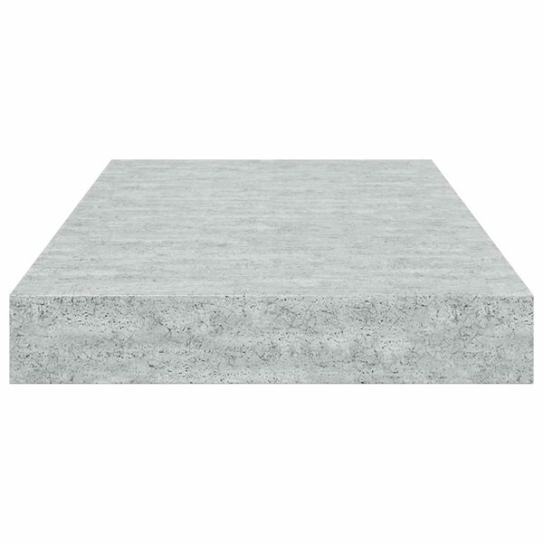 Betongraue Schweberegale, 4er-Set