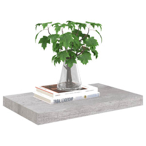 Betongraues Schweberegal, 50 cm