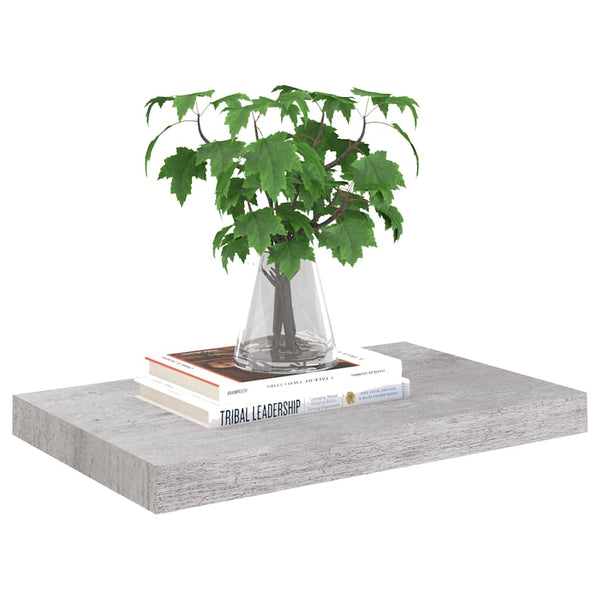 Betongraues Schweberegal, 50 cm