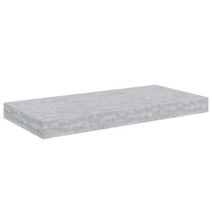 Betongraue Schweberegale, 2er Set