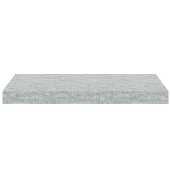 Betongraue Schweberegale, 2er Set
