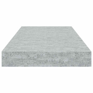Betongraue Schweberegale, 2er Set