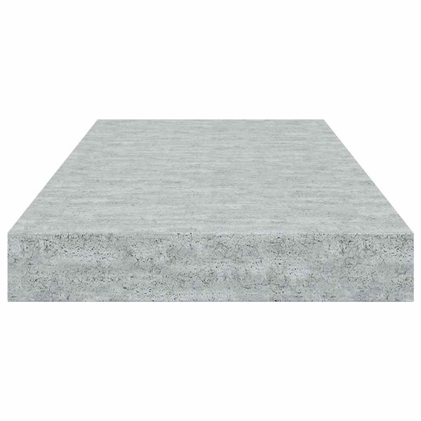 Betongraue Schweberegale, 2er Set