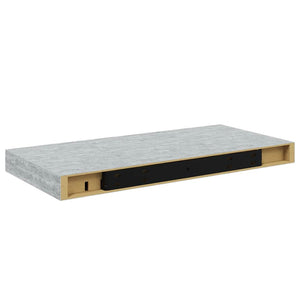 Schweberegale 4er Set Betongrau 50 cm