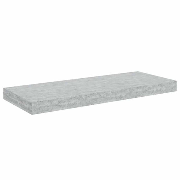Betongraue Schweberegale, 2er-Set