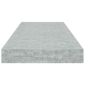 Betongraue Schweberegale, 2er-Set