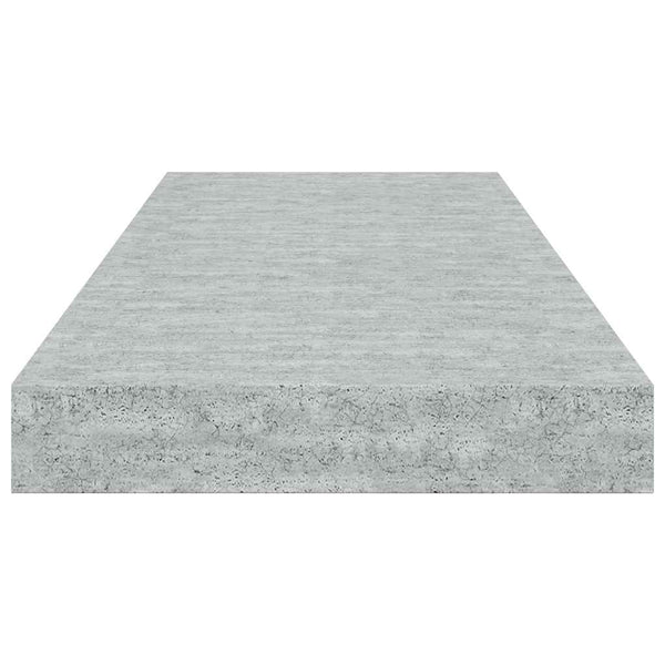 Betongraue Schweberegale, 2er-Set