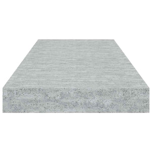 Betongraue Schweberegale, 4er Set