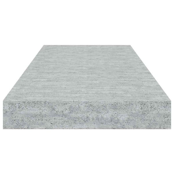 Betongraue Schweberegale, 4er Set