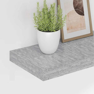 Betongraues Schweberegal, 80 cm