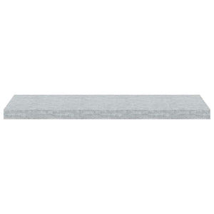 Betongraue Schweberegale, 80 cm, 2er-Set