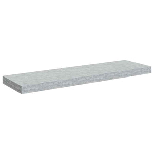 Betongraue Schweberegale, 4er-Set, 80 cm