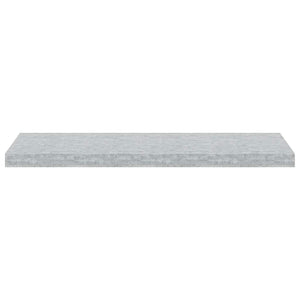 Betongraue Schweberegale, 4er-Set, 80 cm