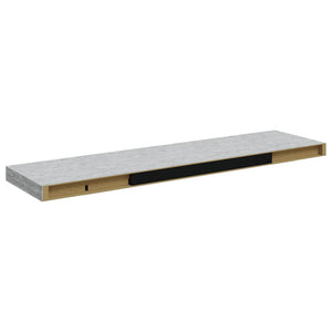 Schweberegal Betongrau 90cm