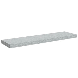 Betongraue Schweberegale, 2er Set
