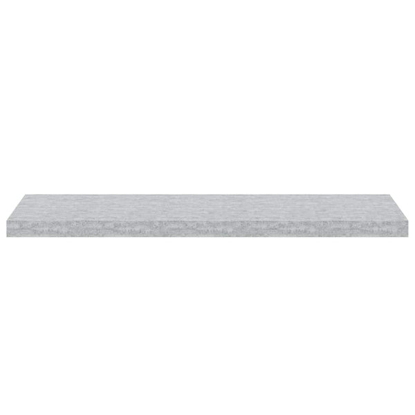 Betongraue Schweberegale, 2er Set