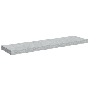 Betongraue Schweberegale, 4er-Set – 90 cm