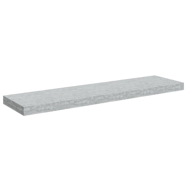 Betongraue Schweberegale, 4er-Set – 90 cm