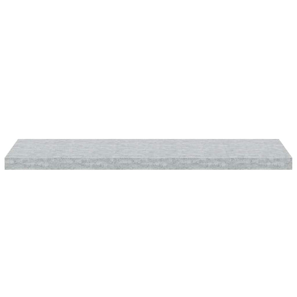Betongraue Schweberegale, 4er-Set – 90 cm
