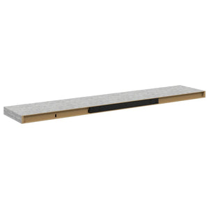 Betongraues Schweberegal 120 cm