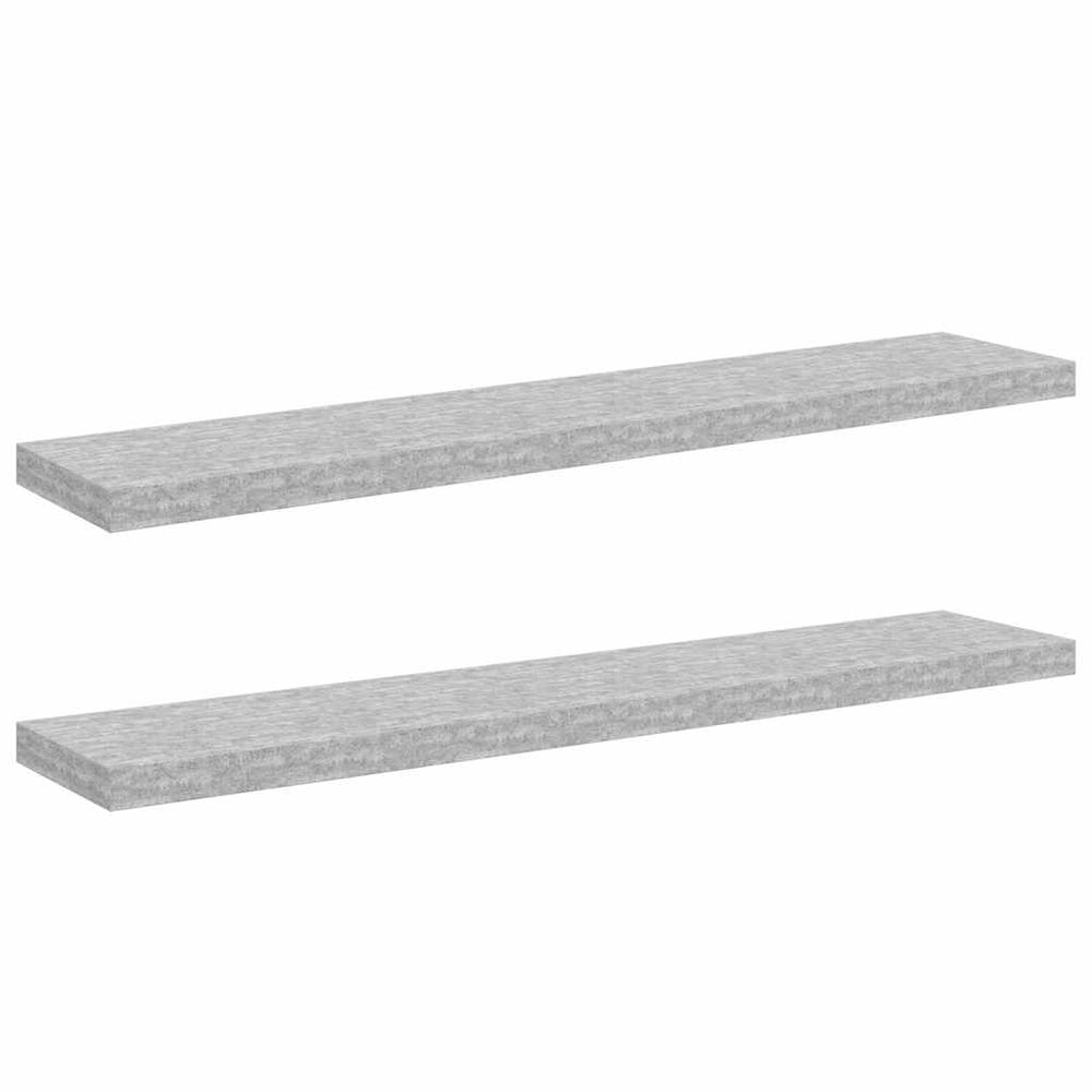 Schweberegale Betongrau, 2er Set