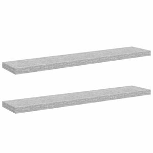 Schweberegale Betongrau, 2er Set