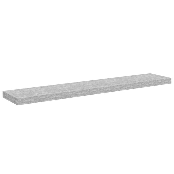 Betongraue Schweberegale, 4er-Set