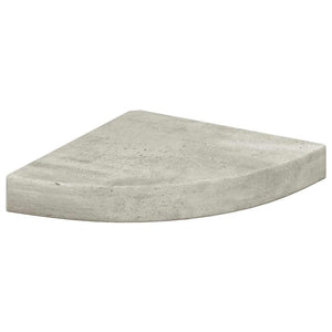Eck-Wandregal Betongrau 25 cm