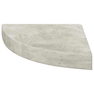 Eck-Wandregal Betongrau 25 cm