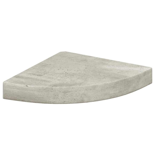 Eck-Wandregale, Betongrau, 2er-Set