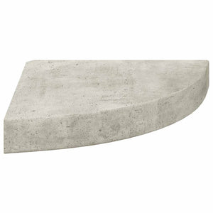 Eck-Wandregale, Betongrau, 2er-Set