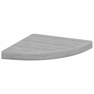 Betongraue Eck-Wandregale, 2er Set