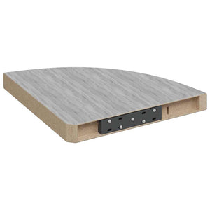 Betongraue Eck-Wandregale, 2er Set