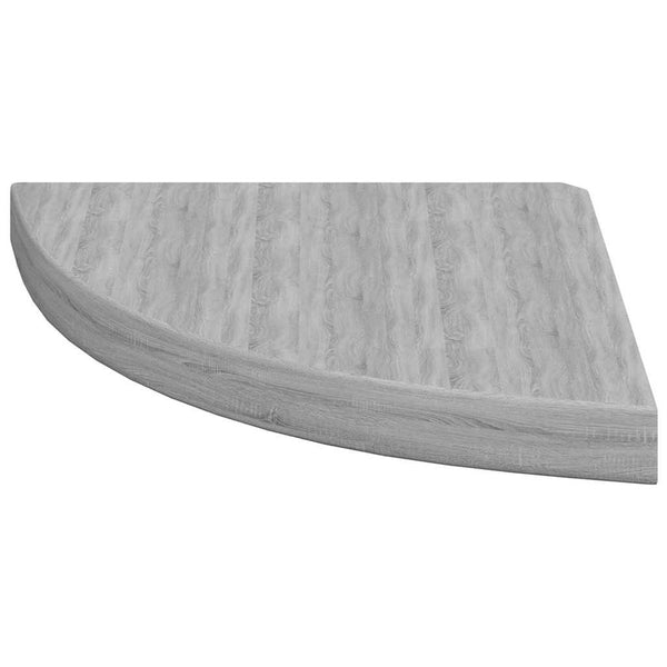 Eck-Wandregale, Betongrau, 4er-Set