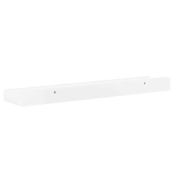 Wandregale, 2er Set, Hochglanz Weiß, 40cm