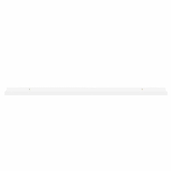 Wandregale, 2er Set, Hochglanz Weiß, 100cm