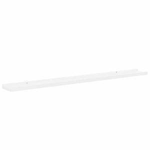 Wandregale, 2er Set, Hochglanz Weiß, 100cm