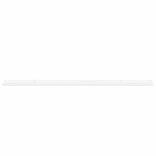Wandregale, 115 cm, Hochglanz Weiß, 2er-Set